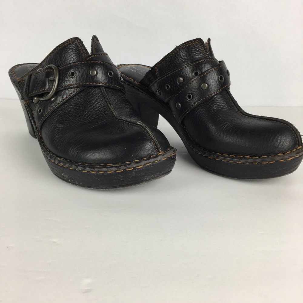 Boc Black Clog Mule Heels Size 10M